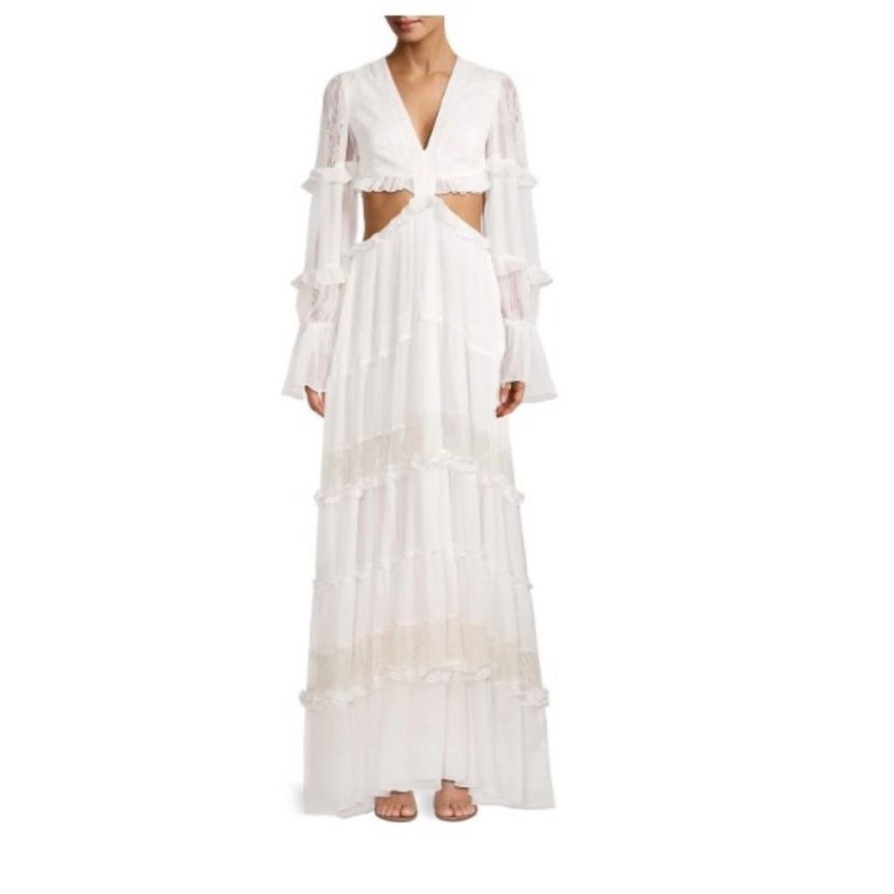 PATBO LACE TRIM MAXI DRESS 8